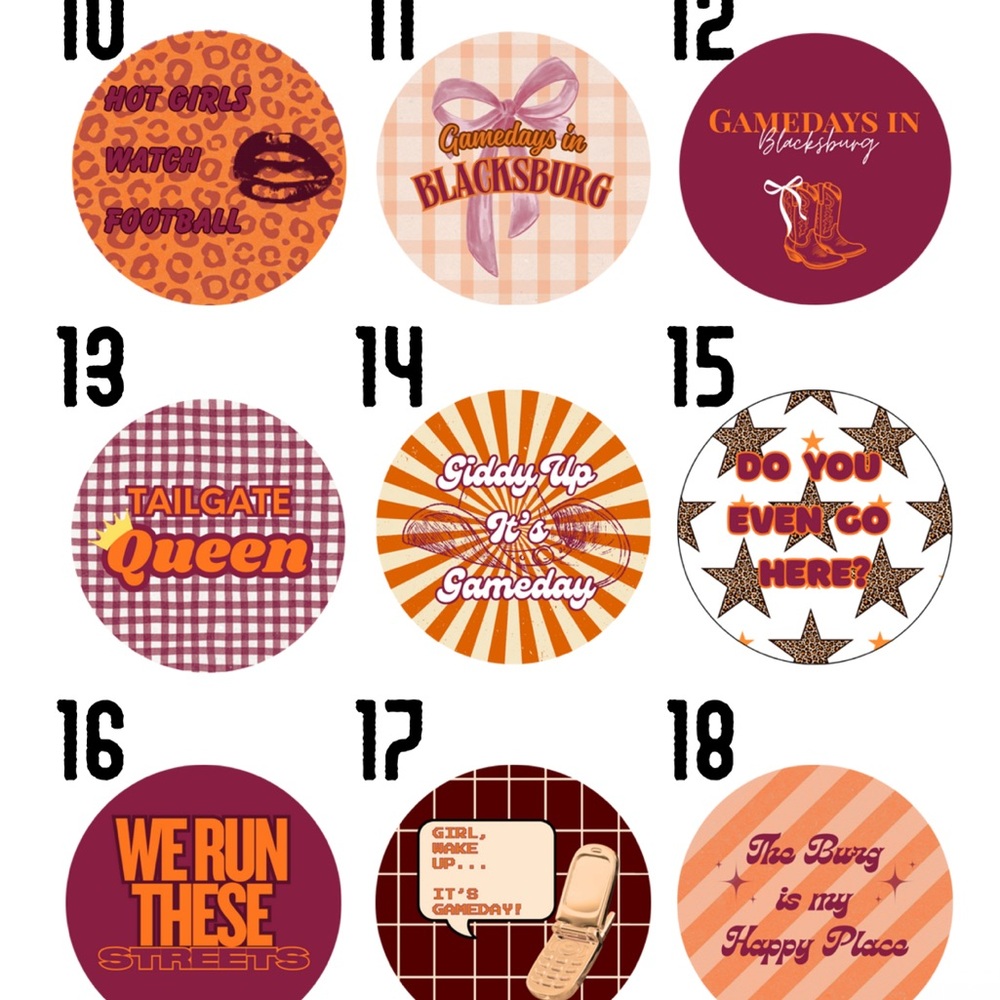 Assorted Gameday Button - Picture 3 of 14